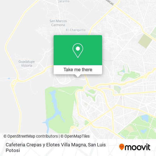 Cafeteria Crepas y Elotes Villa Magna map