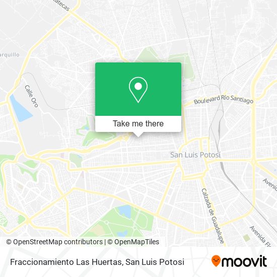 Mapa de Fraccionamiento Las Huertas