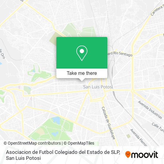 Asociacion de Futbol Colegiado del Estado de SLP map