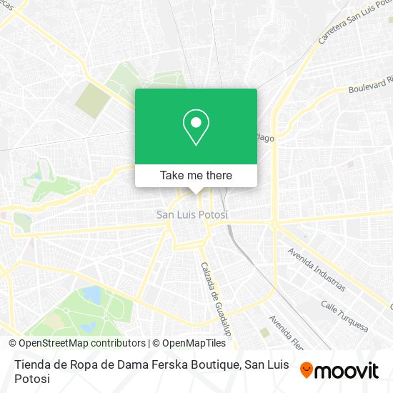 Mapa de Tienda de Ropa de Dama Ferska Boutique