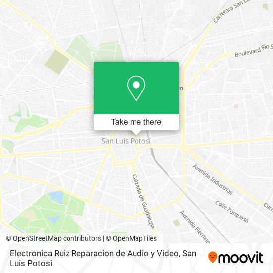 Electronica Ruiz Reparacion de Audio y Video map