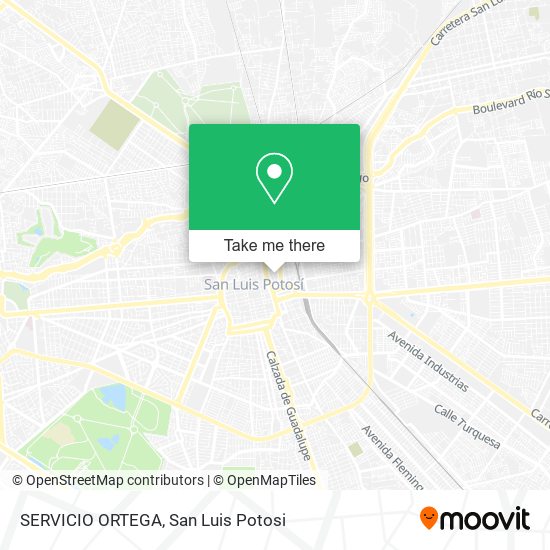 SERVICIO ORTEGA map