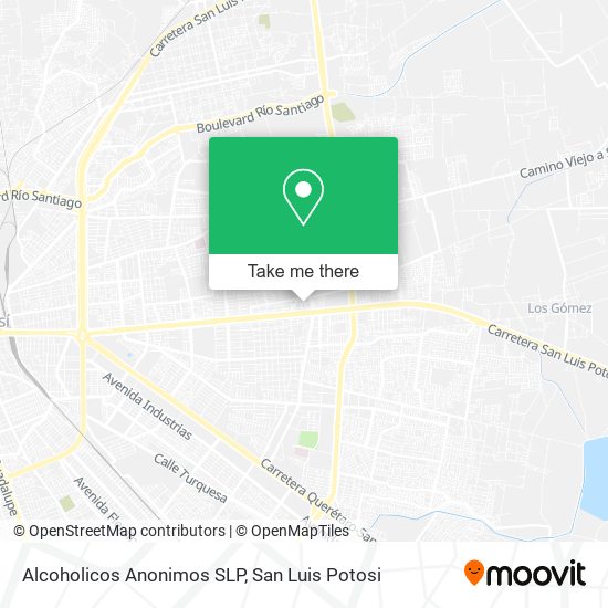 Alcoholicos Anonimos SLP map