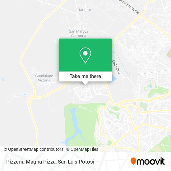 Mapa de Pizzeria Magna Pizza