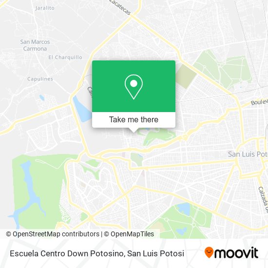 Escuela Centro Down Potosino map