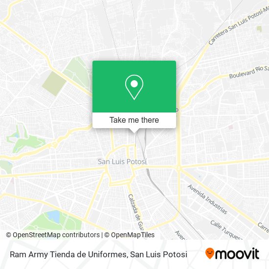 Ram Army Tienda de Uniformes map