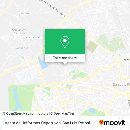 Venta de Uniformes Deportivos map