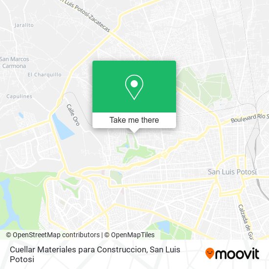 Mapa de Cuellar Materiales para Construccion