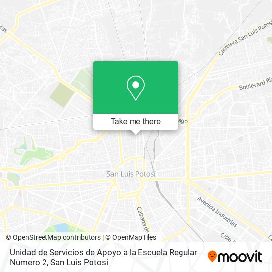 Unidad de Servicios de Apoyo a la Escuela Regular Numero 2 map