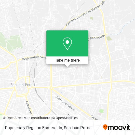 Papeleria y Regalos Esmeralda map