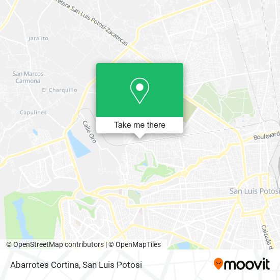 Abarrotes Cortina map