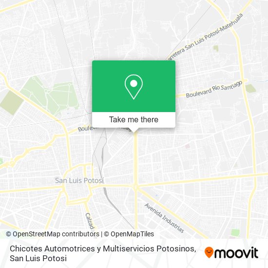 Mapa de Chicotes Automotrices y Multiservicios Potosinos