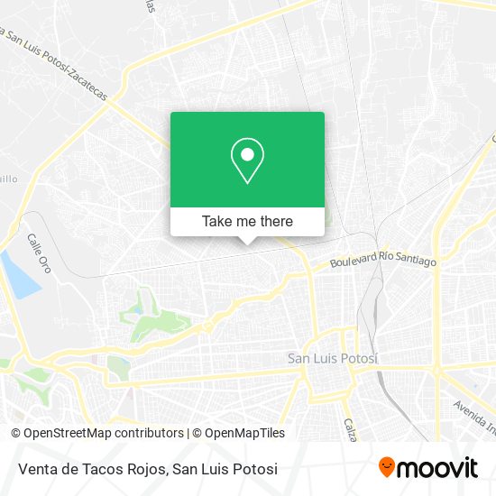 Mapa de Venta de Tacos Rojos