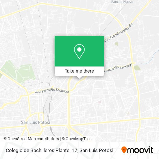 Mapa de Colegio de Bachilleres Plantel 17