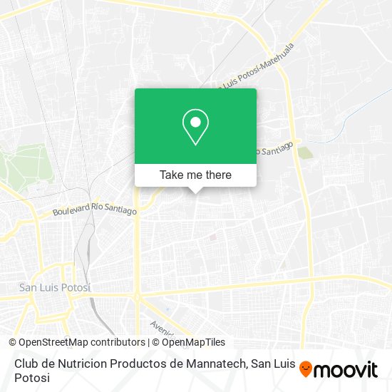 Club de Nutricion Productos de Mannatech map