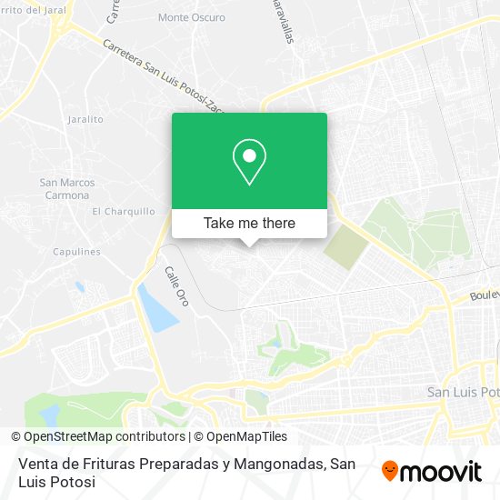 Venta de Frituras Preparadas y Mangonadas map