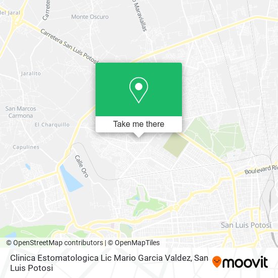 Clinica Estomatologica Lic Mario Garcia Valdez map