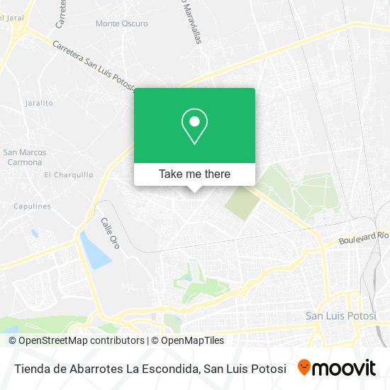 Mapa de Tienda de Abarrotes La Escondida