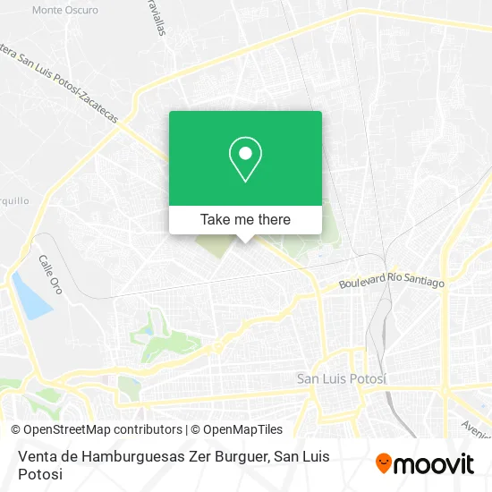 Mapa de Venta de Hamburguesas Zer Burguer
