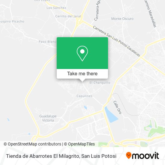 Tienda de Abarrotes El Milagrito map
