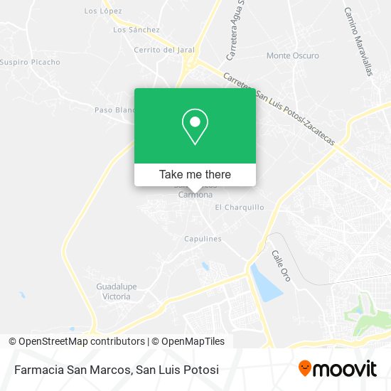 Mapa de Farmacia San Marcos