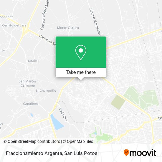 Mapa de Fraccionamiento Argenta
