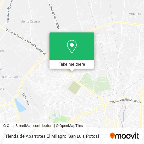 Mapa de Tienda de Abarrotes El Milagro