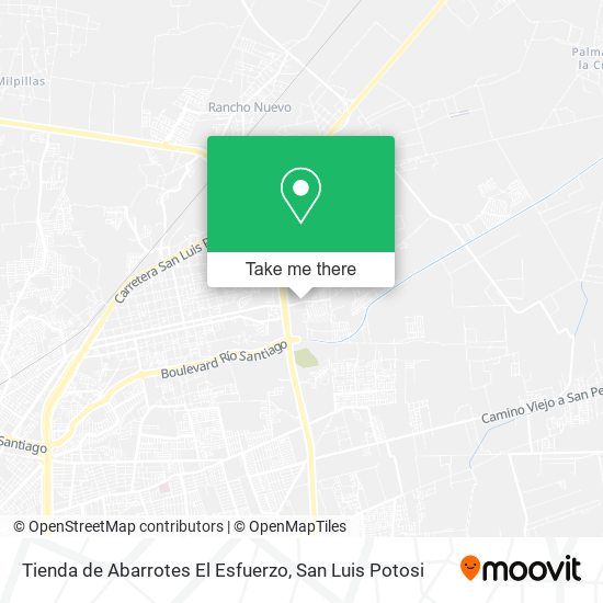Mapa de Tienda de Abarrotes El Esfuerzo