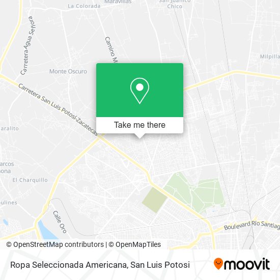 Ropa Seleccionada Americana map
