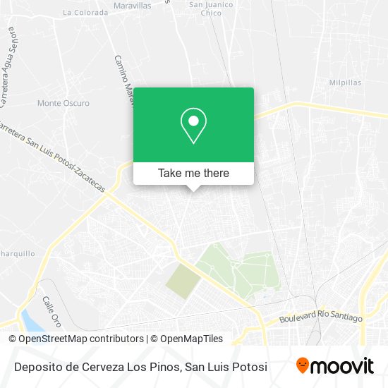 Deposito de Cerveza Los Pinos map