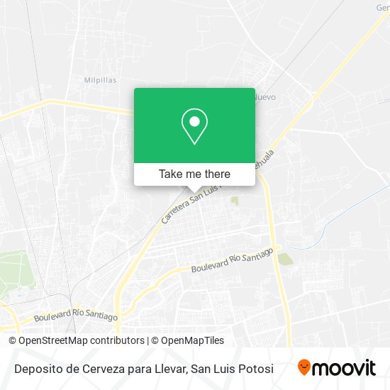 Mapa de Deposito de Cerveza para Llevar