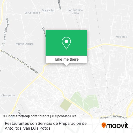 Restaurantes con Servicio de Preparación de Antojitos map