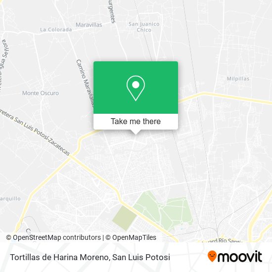Tortillas de Harina Moreno map