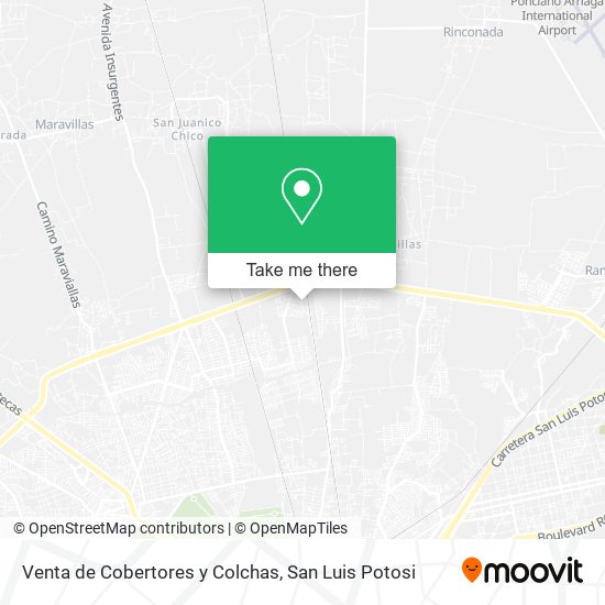 Mapa de Venta de Cobertores y Colchas