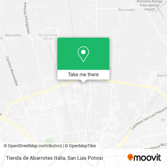 Tienda de Abarrotes Italia map