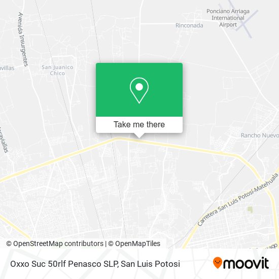 Oxxo Suc 50rlf Penasco SLP map