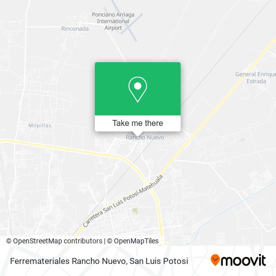 Mapa de Ferremateriales Rancho Nuevo