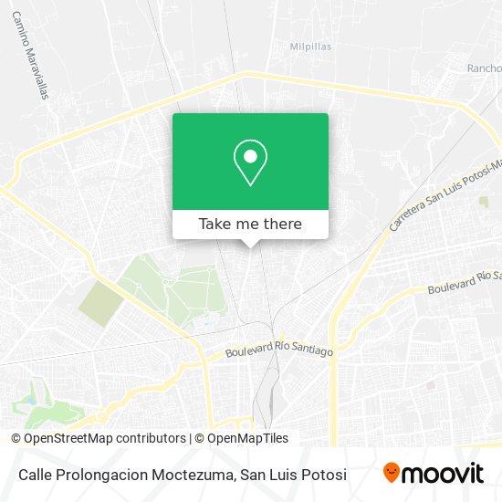 Mapa de Calle Prolongacion Moctezuma