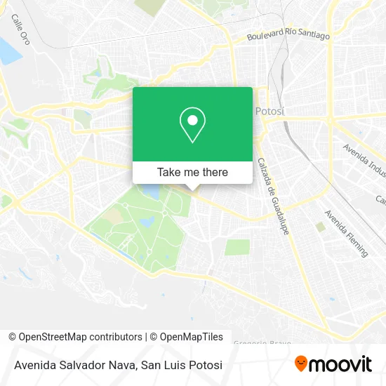 Mapa de Avenida Salvador Nava