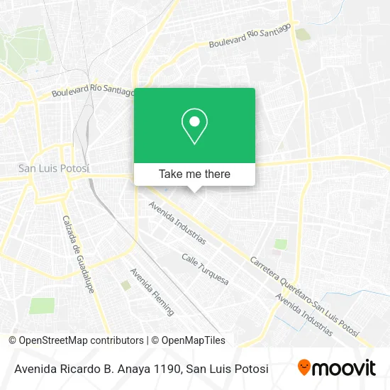 Mapa de Avenida Ricardo B. Anaya 1190