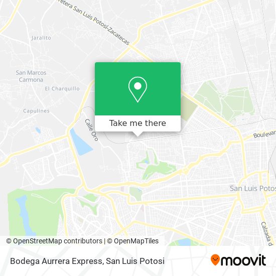 Bodega Aurrera Express map