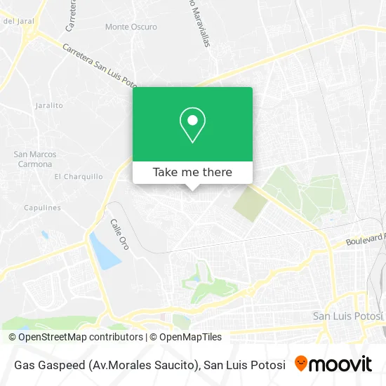 Mapa de Gas Gaspeed (Av.Morales Saucito)