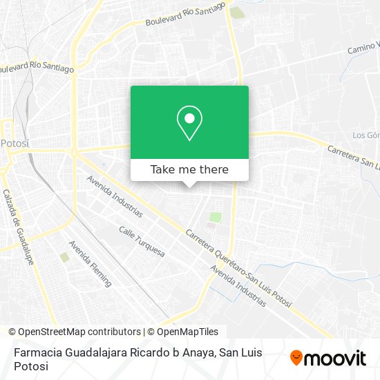 Mapa de Farmacia Guadalajara Ricardo b Anaya