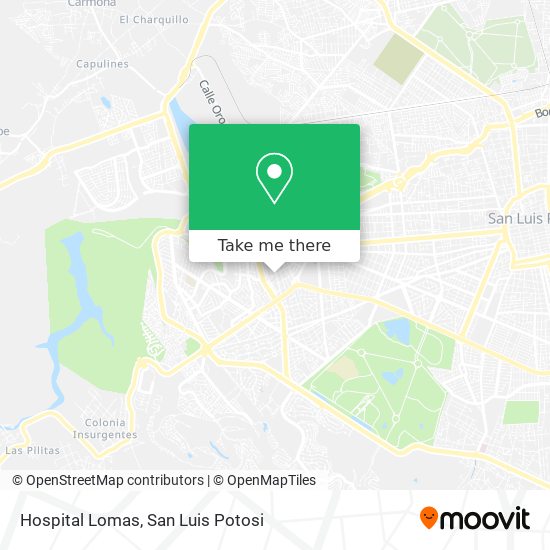 Hospital Lomas map