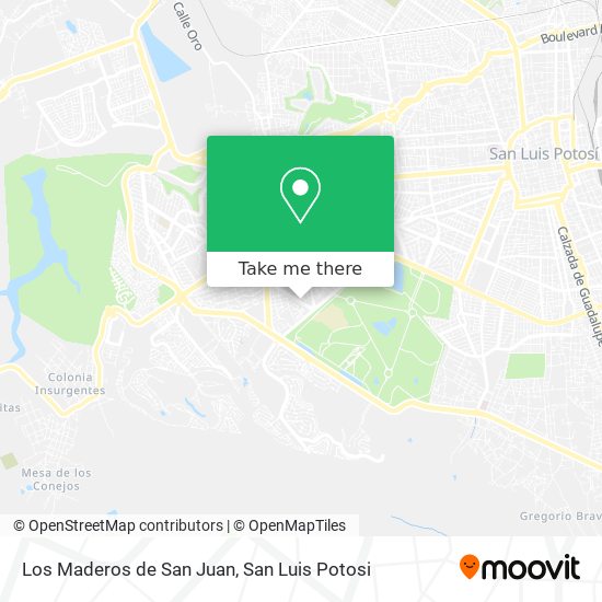Mapa de Los Maderos de San Juan