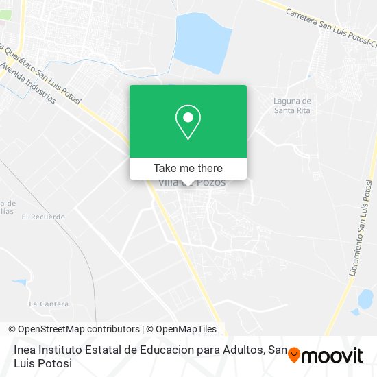 Inea Instituto Estatal de Educacion para Adultos map
