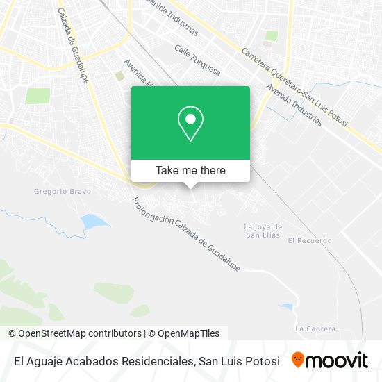 Mapa de El Aguaje Acabados Residenciales