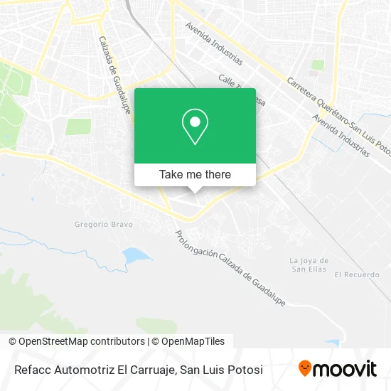 Mapa de Refacc Automotriz El Carruaje