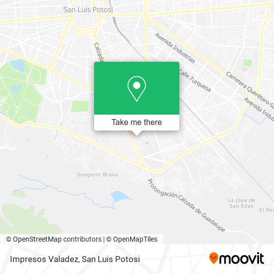 Impresos Valadez map