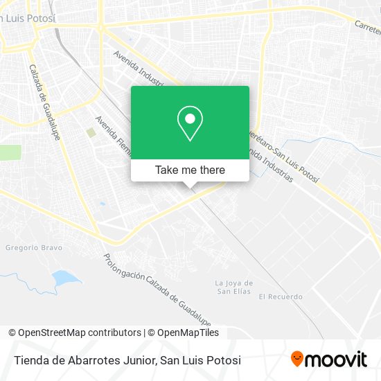 Tienda de Abarrotes Junior map